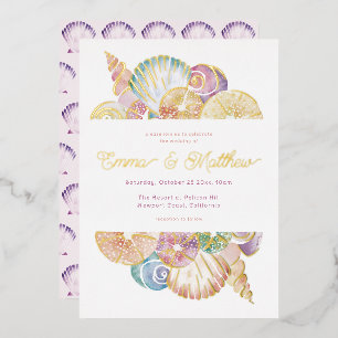Watercolor Shell Under the Sea Wedding