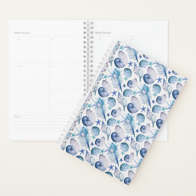 Watercolor Shells Planner (Display)