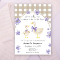 Watercolor Silly Goose Baby Shower