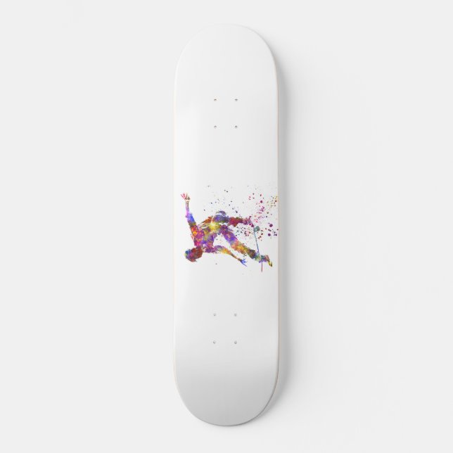 watercolor skater skateboard (Front)