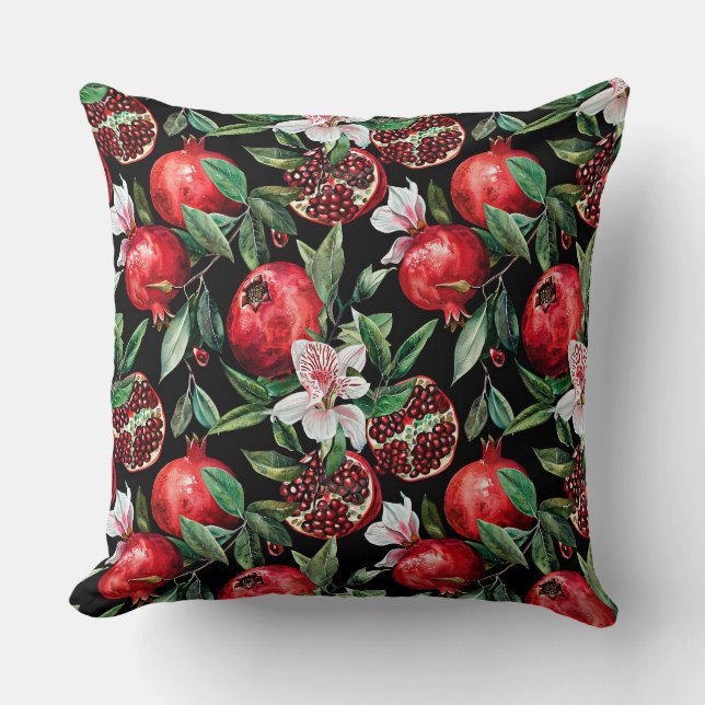 Watercolor sketched detailed elegant pattern of da cushion (Front)