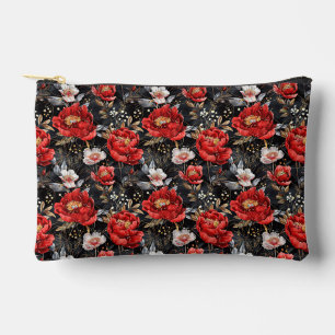 Watercolor sketched detailed pattern of delightful accessory pouch