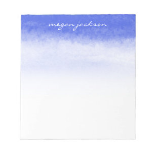 Watercolor Skies Personalised Notepad