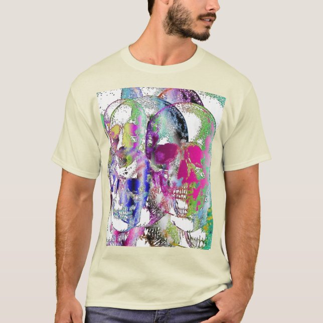 Watercolor Skulls T-Shirt (Front)