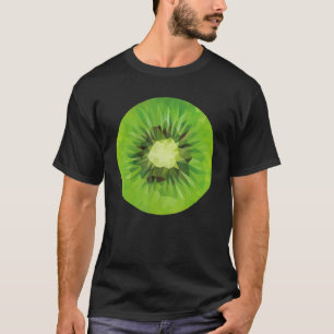 Watercolor Slice Of Kiwi Kiwi Fruit T-Shirt