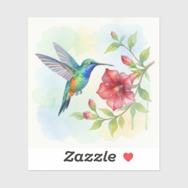 Watercolor Small Hummingbird (Sheet)