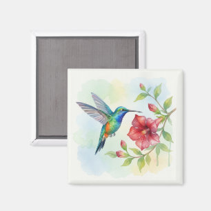 Watercolor Small Hummingbird Magnet