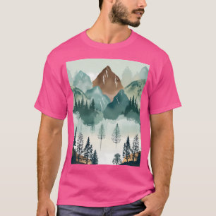Watercolor Smoky Mountains Graphic T-Shirt