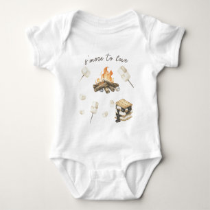 Watercolor S'more Baby Shower  Bodysuit