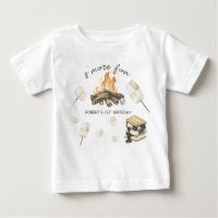 Watercolor S'more Campfire 2nd Birthday