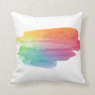 Watercolor Smudge Pillow