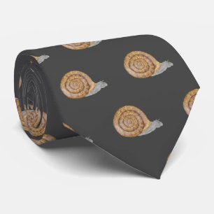 Watercolor Snail Tie