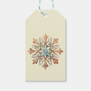 Watercolor Snowflake  Gift Tags