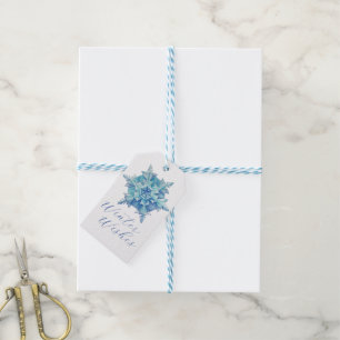 Watercolor Snowflake Gift Tags