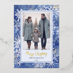 Watercolor Snowflakes Elegant