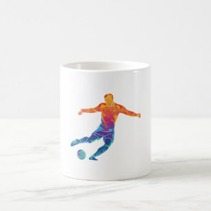 Watercolor Soccer Coffee Mug