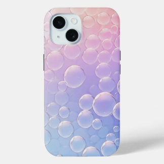 Watercolor Soft Colour Bubbles  iPhone 15 Case