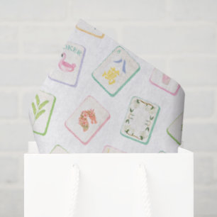 Watercolor Southern Summer Mahjong Tissue Paper