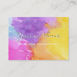 Watercolor splash Business Card