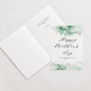 watercolor splash happy mother's day card