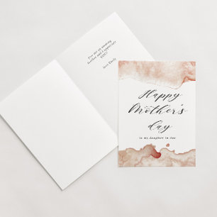 watercolor splash happy mother's day card