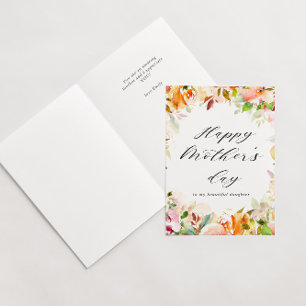 watercolor splash happy mother's day card