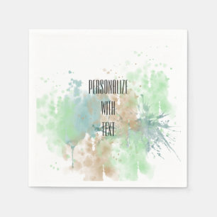 Watercolor Splash Napkin