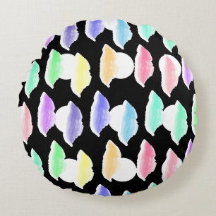 Watercolor Splash! Round Cushion