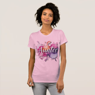 Watercolor Splash with Auntee typography  T-Shirt
