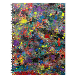 Watercolor Splashes And Dotscraitza,watercolor,abs Notebook