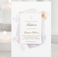 watercolor splashes and flowers n7 | Baptism