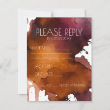 Watercolor Splat Wedding