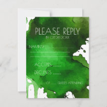 Watercolor Splat Wedding