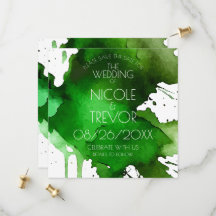 Watercolor Splat Wedding