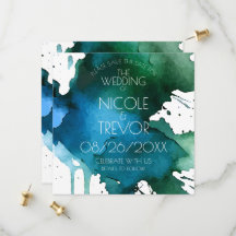 Watercolor Splat Wedding