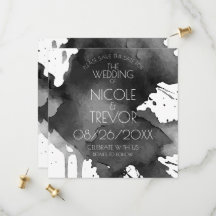 Watercolor Splat Wedding
