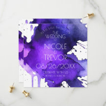 Watercolor Splat Wedding