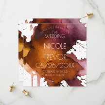 Watercolor Splat Wedding