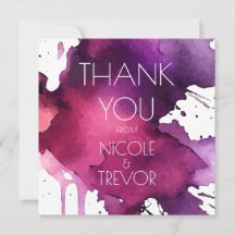 Watercolor Splat Wedding