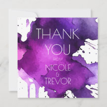 Watercolor Splat Wedding