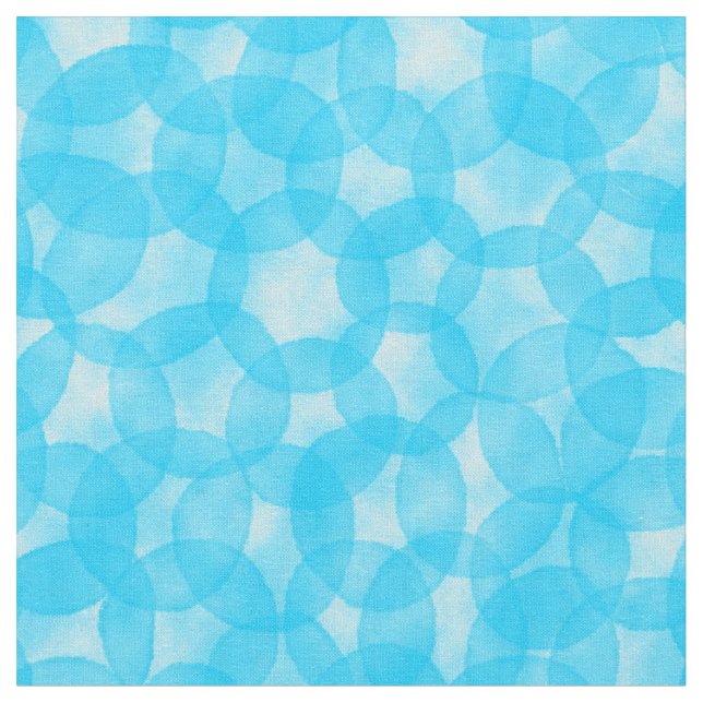 Watercolor Spots Pattern - Sky Blue Fabric (Close Up)