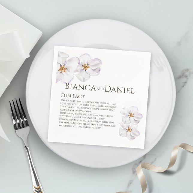 watercolor spring blossom Napkins Fun facts (Creator Uploaded)