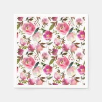 Watercolor Spring Floral Pattern