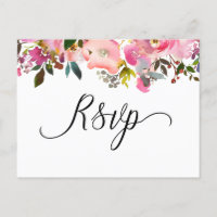 Watercolor Spring Floral RSVP