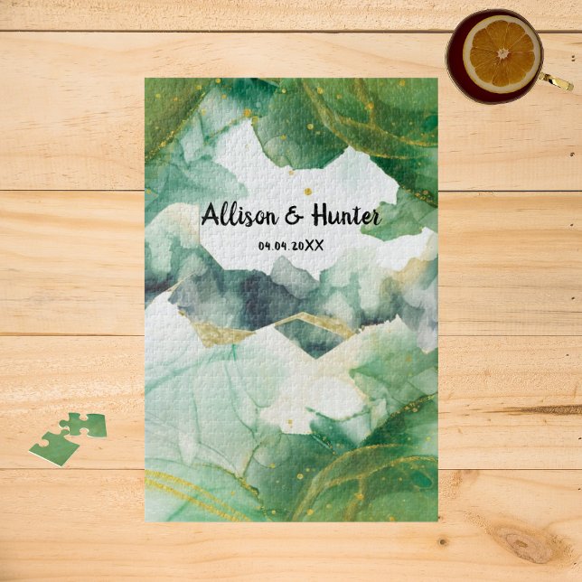 Watercolor Spring Green Jigsaw Puzzle (Creator Uploaded)
