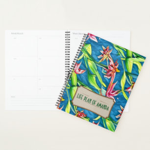 Watercolor Spring Lilly Life plan of Personalised Planner