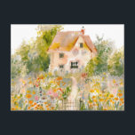 Watercolor Spring Nature Colorful Hand drawn  Postcard<br><div class="desc">Watercolor Spring Hand drawn Postcard</div>