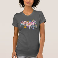 Watercolor spring summer flowers
