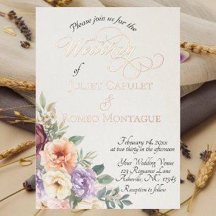 Watercolor Spring Wildflowers - Ivory