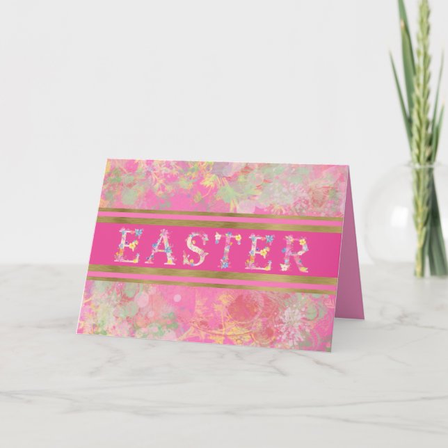 Watercolor Springtime Easter Holiday Card (Front)